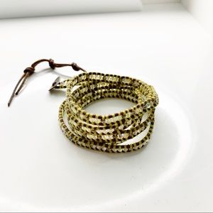 Chan Luu Neon Yellow wrap bracelet